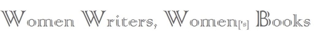 Banner from Women Writers, Women's Books. It just says those words with a fancy font. Gray on White